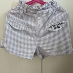 ALGYチェックショートパンツ130センチ
