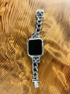 【新品未使用】Apple Watch ケース＆バンドSILVER LUXURY
