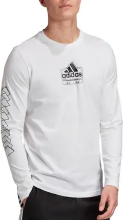 adidas 長袖カットソー ホワイト