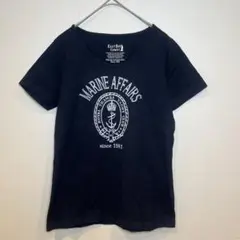 【イーストボーイ】半袖Tシャツ　フィットシルエット　ブラック　コットン