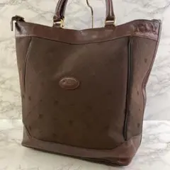 ヴィンテージ LANVIN ランバン ジャガード×本革レザー2wayトートバッグ
