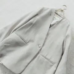 BEAMS HEART ノーカラージャケット　ダブル　 M