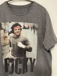 ロッキー プリント グレー Tシャツ