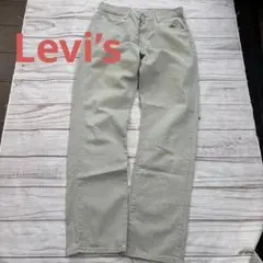 Levi’s 590 W32ライトグレー ストレートパンツ 小さなシミあり