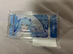 ホロライブ DMMスクラッチ D賞 チケット風アクリルキーホルダー 雪花ラミィ
