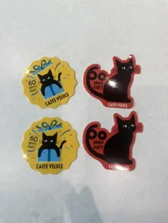 カフェベローチェ60周年ステッカー 4点セット