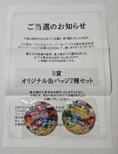 YOASOBI スーパーカップ オリジナル缶バッジ 2種 当選品 エースコック