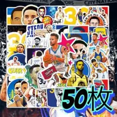 50枚　NBA スティフィンカリー バスケ　防水　ステッカー