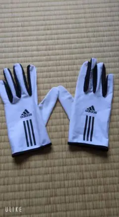 adidas 陸上競技用グローブ ホワイト/ブラック