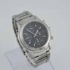 ​【美品】SEIKO K Chronograph クロノグラフブラック文字盤
