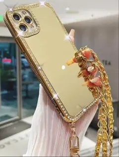 iPhone13Pro 携帯アクセサリー ス　ゴールド