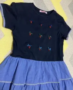 ファミリア いちごモチーフワンピース 美品