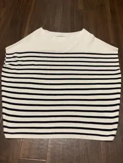 未使用any FAM ボーダーニット ノースリーブ サイズフリー