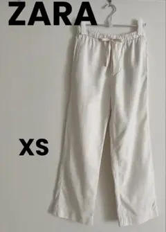 ZARA ストレートパンツ　ホワイト　XS