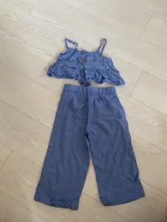【90サイズ】H&M ブルー トップスとパンツ セット