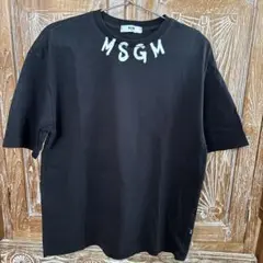 MSGM キッズ ブラック Tシャツ
