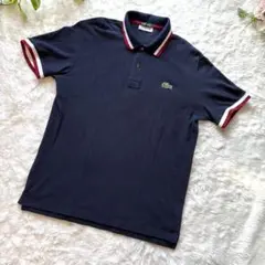 美品✨LACOSTE ラコステ　半袖ポロシャツ　サイズ5　ネイビー　別注品