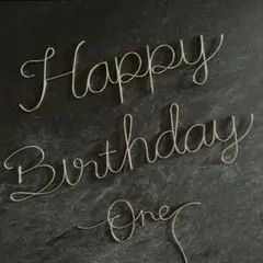 Happy Birthday+ケーキトッパーセット　誕生日飾り　バースデーフォト
