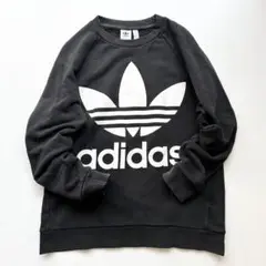 アディダス adidas トレフォイル スウェット ブラック トレーナー