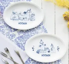 MOOMIN 創刊7周年記念 オーバル皿 2枚セット