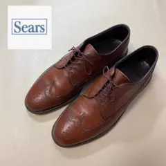 シアーズ　SEARS レザー　ウイングチップシューズ　ブラウン　8 1/2 D
