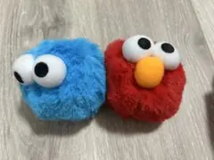 エルモ&くっキーモンスターぬいぐるみイヤリング 赤