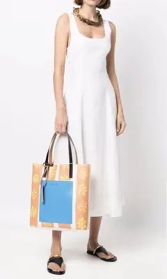 最終価格 MARNI Daizy Lane Print PVCショッピングバッグ