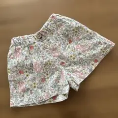 花柄コットンハーフパンツ