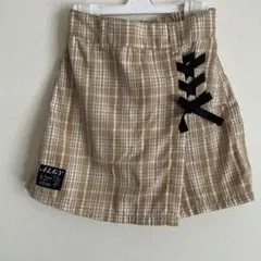 ALGY チェック柄 ハーフパンツ XS（140サイズ）
