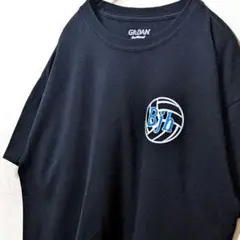 ギルダン BJH ロゴ Tシャツ ブラック 黒 L 古着