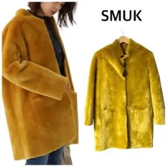 新品 定価5.9万 SMUK リバーシブル フェイク ファー ムートン コート