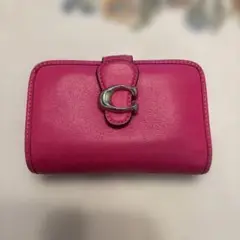 COACH ピンク 二つ折り財布