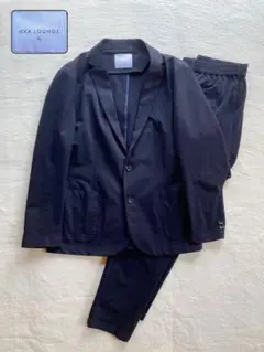 IKKA LOUNGE ネイビー スーツ セットアップ　XL