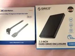 ORICO 2.5インチHDDケース ➕SATA3.0ケーブル新品