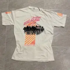 90s シングルステッチ USA製 自転車競技 アート サイクリング Tシャツ