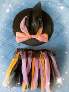 ❤️1度着用❤️ ハロウィン キッズ コスチューム セット 帽子とスカート