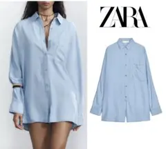 新品 ZARA フローデニム ショートジャンプスーツ XS 今季完売品 1点限り