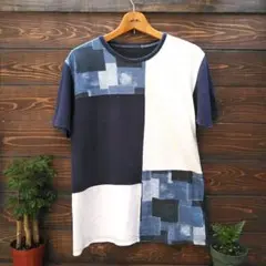 IKKA コックス Tシャツ ブルー/ホワイト