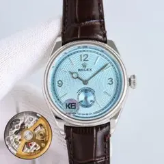 ROLEX 自動巻き腕時計 青色ダイヤル