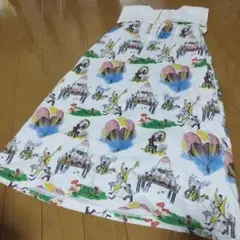 グラニフ　おさるのジョージ　コラボ　ワンピース　130 セーラーノースリーブ