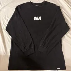 wind and sea ウィンダンシー　黒ロンT　Lサイズ