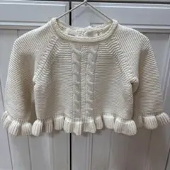 monbebe ニット 長袖 アイボリー　未使用　Sサイズ トップス　モンベベ