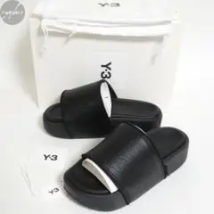 22.5cm Y-3 ヨウジヤマモト アディダス レザー スライド サンダル
