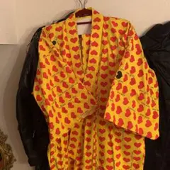 hide odasho コラボ 浴衣　イエローハート　うちわ付き　sサイズ m50212955553_1.jpg?1690616546