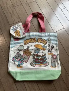 ANGEL BLUE トートバッグ ミニバック付き