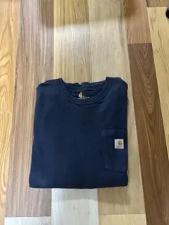 Carhartt ネイビー 長袖Tシャツ