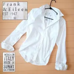 【即発送】Frank＆Eileen シャツ 長袖 白 BARRY スキッパー