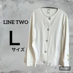 LINE TWO ホワイトジャケット Lサイズ