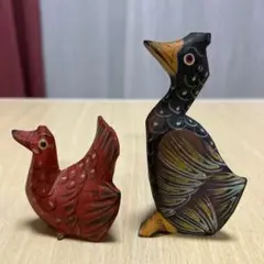 最終値下げ　木製　鳥の置物セット