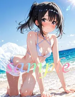 c513 美少女 かわいい イラスト 下着 コスプレ セクシー A4ポスター